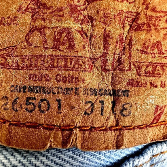 Vintage Levis 501 Jeans Womens 28 x 31 Acid Wash 80s Button Fly High Waist - Picture 13 of 16